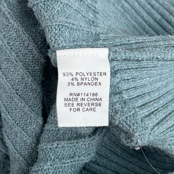 Adyson Parker Knit‎ Pullover Stretch Balloon Long Sleeve Sweater Blue Women M - Picture 8 of 13